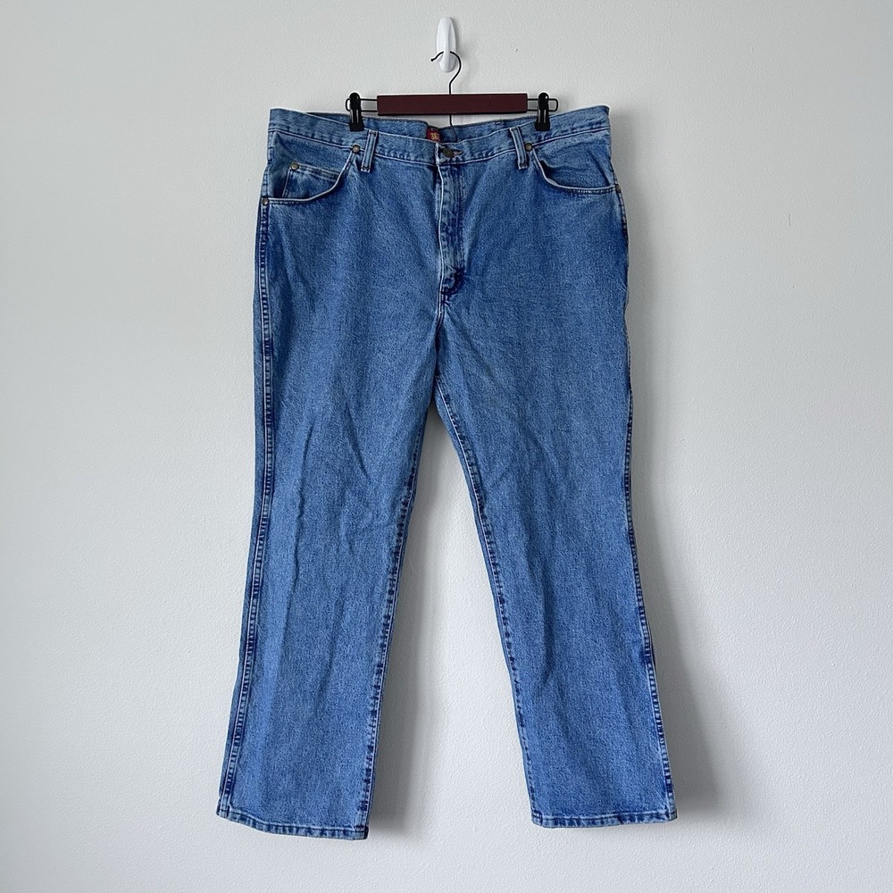 VINTAGE Wrangler Jeans‎ Men 42x32 Blue 36MWZ Cowboy Cut Straight Leg Slim 90s